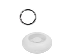 Anillo Inteligente (modos Deportivos Completos, Fotografía Por Gestos) Anillo Inteligente Ultrafino Resistente Al Agua 5atm Con Estuche De Carga Plata