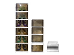 Zapatero plegable de 6 niveles 105x25.5x34.5 Nyana Home | Caja de zapatos | Organizador de zapatos