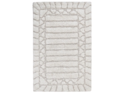Alfombrilla de baño de algodón beige 60 x 90 cm TEKKE