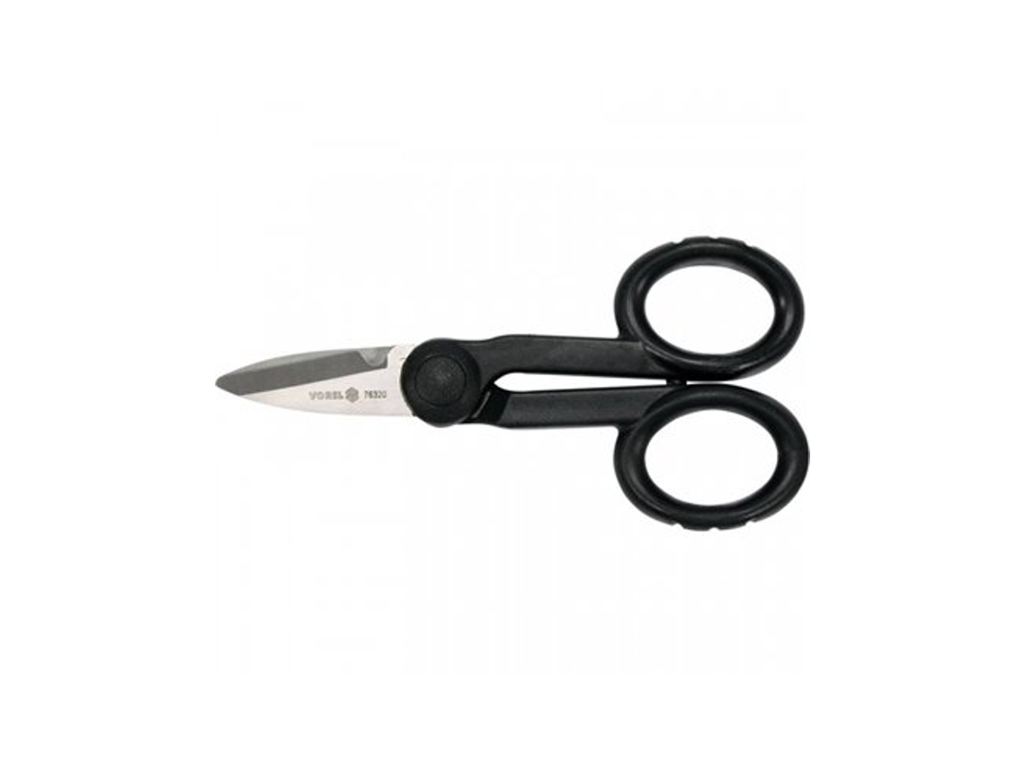Tijeras de electricista de 140 mm con mango aislado 2900044 Vorel