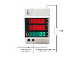 Medidor De Electricidad Digital Ac80-300v 100a Multifuncional Kwh Con Medición De Voltaje, Corriente Y Potencia.