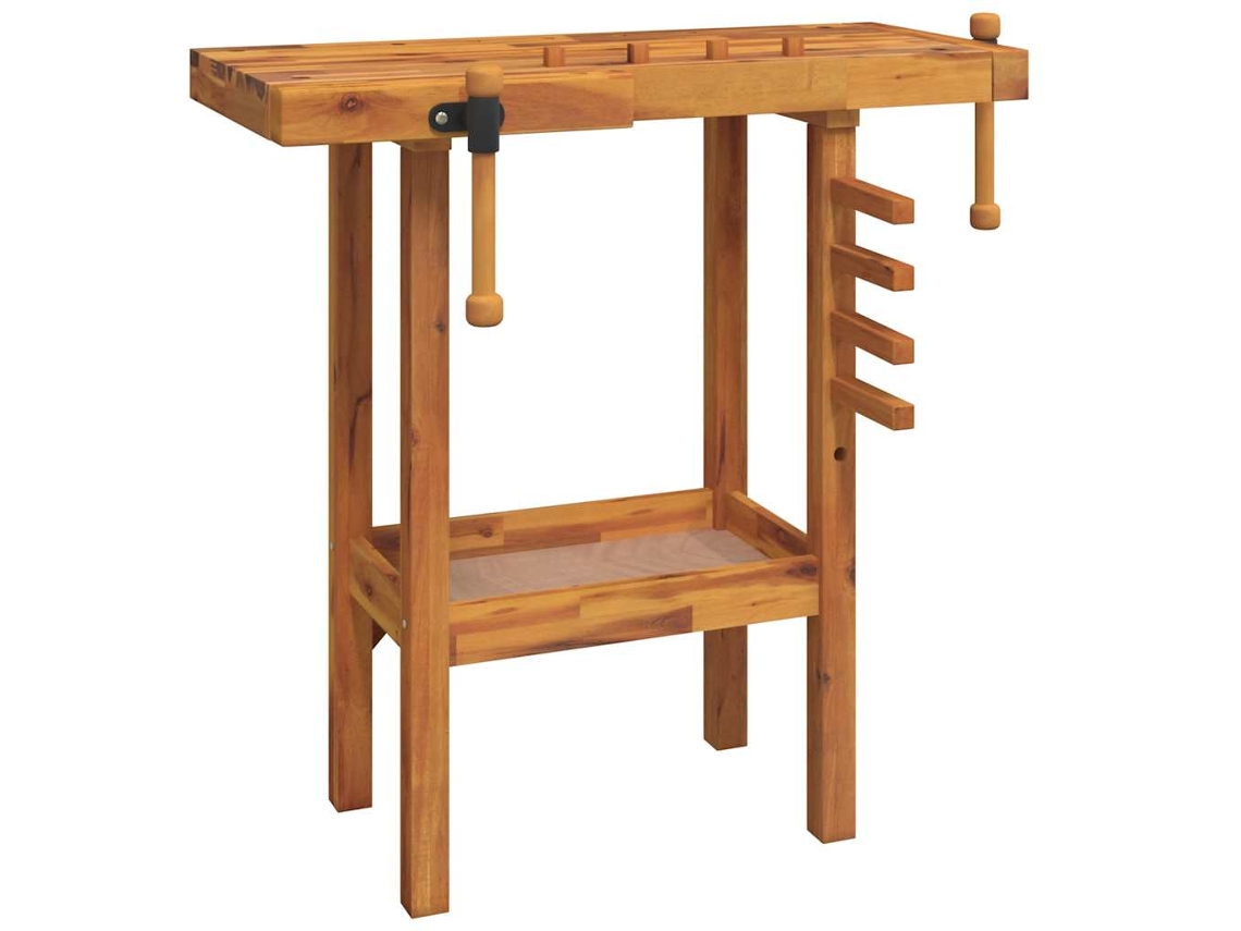 Maison Exclusive - Banco Trabajo Con Tornillos De Banco Madera Acacia 92x48x83cm