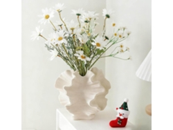 Vaso De Cerámica, Escandinavo, Grande, Branco