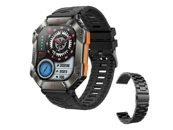 Reloj inteligente Bestvite con Bluetooth, pantalla grande de 2.0 pulgadas, brújula, rastreador de actividad física para deportes al aire libre, batería de 650 mAh.