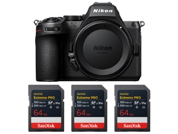 Nikon Z5 Ii + 3 Sandisk 64gb Extreme Pro Uhs-ii Sdxc + Ebook “20 Consejos Para Fotos Que Impactan”