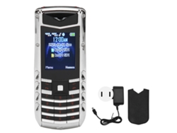 Celular Desbloqueado V5 Pro 2g Com Botões Grandes Alto Volume Para Idosos Bateria 1600mah Dual Sim Prata