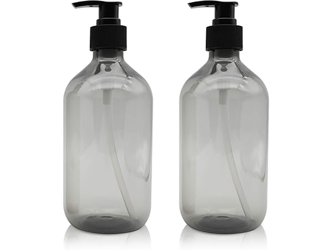Juego De 2 Recipientes Vacíos Reutilizables De 500 Ml Para Salsas, Utensilios De Cocina, Dispensadores De Jabón Líquido, Etc. (rellenables),