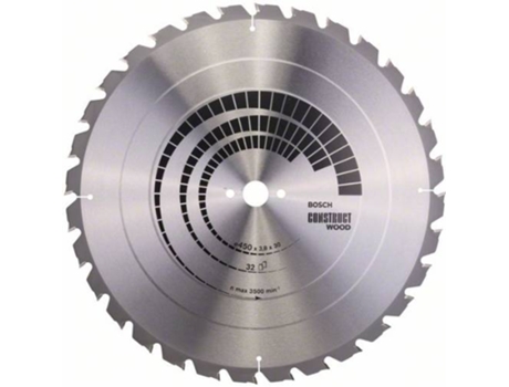 Disco de Sierra Circular BOSCH Construct Madera 450x30x3.8 mm - 32