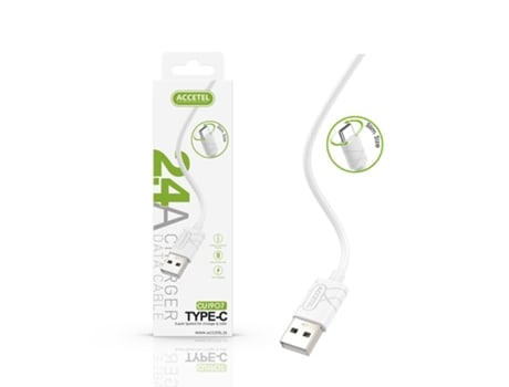 Cable ACCETEL A32 5G (1 m - Blanco)