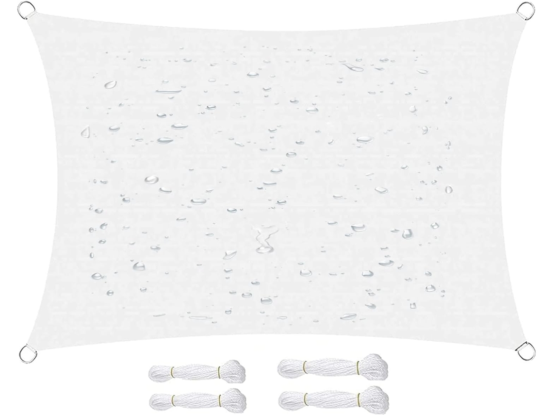 Vela De Sombra Rectangular Resistente Impermeable Uv, Transpirable,