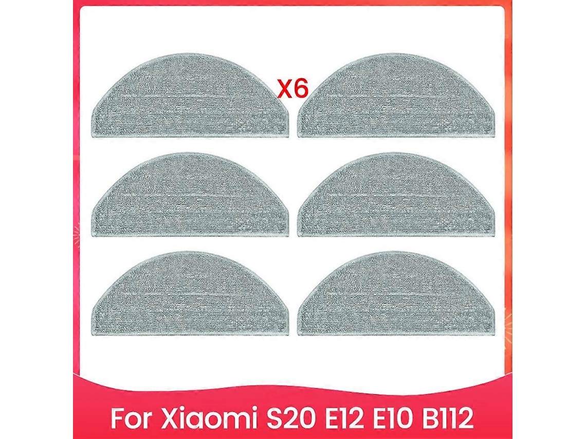 6pcs Mop Cloth Pads For S20 E12 E10 B112 Vacuum Cleaner Spare Parts Mop Cloth Replacement Parts
