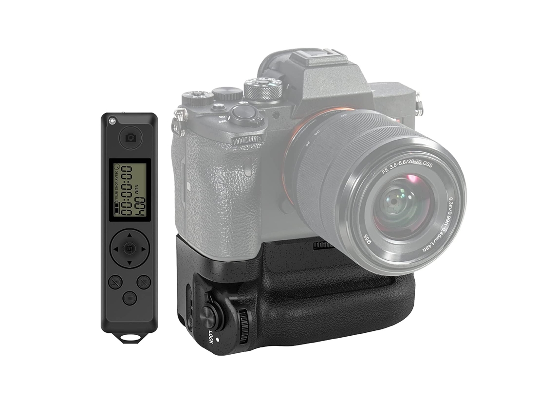 Empuñadura de batería vertical con mando para baterías NP FZ100 Grip Sony a7R IV a9II a7S III A1 BG A7IV NEEWER