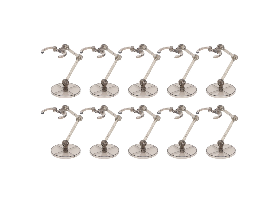 Soporte Para Figuras De Acción De 10 Piezas Para Figuras De 6 Pulgadas, Soporte De Exhibición Negro Translúcido.