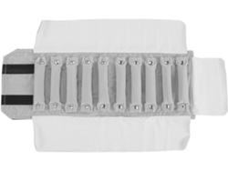 Estuche Enrollable Joyas Práctico Resistente Fácil Abrir Cerrar Terciopelo Blanco Ideal Guardar Anillos