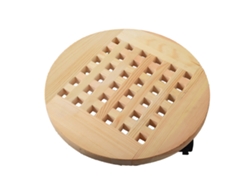 Estantería de madera para plantas con 6 ruedas, giratoria 360°.
