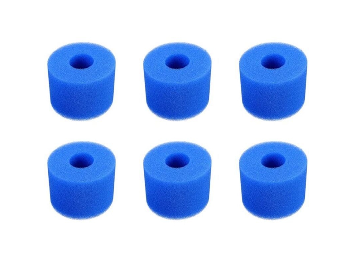 Juego De 6 Filtros De Esponja, Tipo S1, Cartucho De Filtro De Espuma, Reutilizable Y Lavable, Para Piscinas Y Spas.