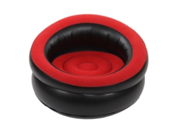 Sofá inflable rojo para sala de estar y viajes