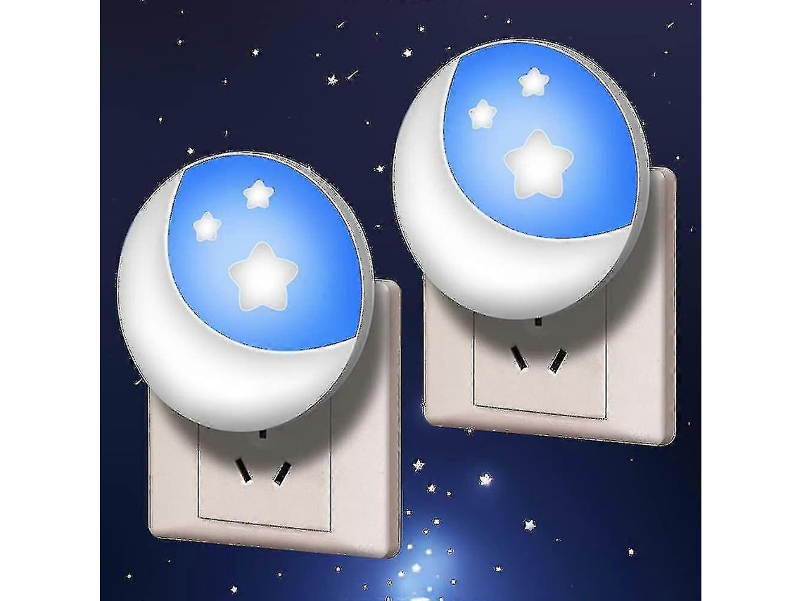 1 unidad de luz nocturna infantil práctica con efecto de luz de luna, luz nocturna eléctrica para bebés, luz nocturna de pared. Rosewell