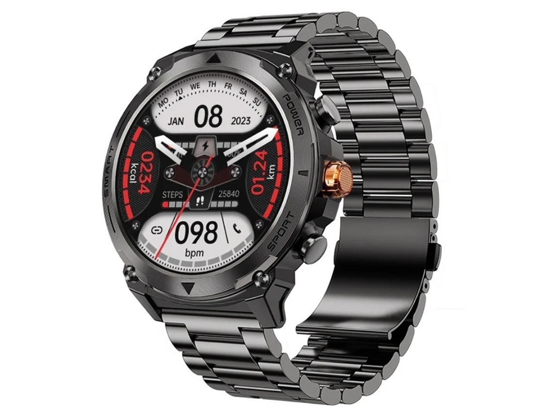 Reloj inteligente con llamadas Bluetooth, seguimiento de deportes al aire libre, pantalla AMOLED de 1,43 pulgadas, monitorización de frecuencia cardíaca, Bestvite