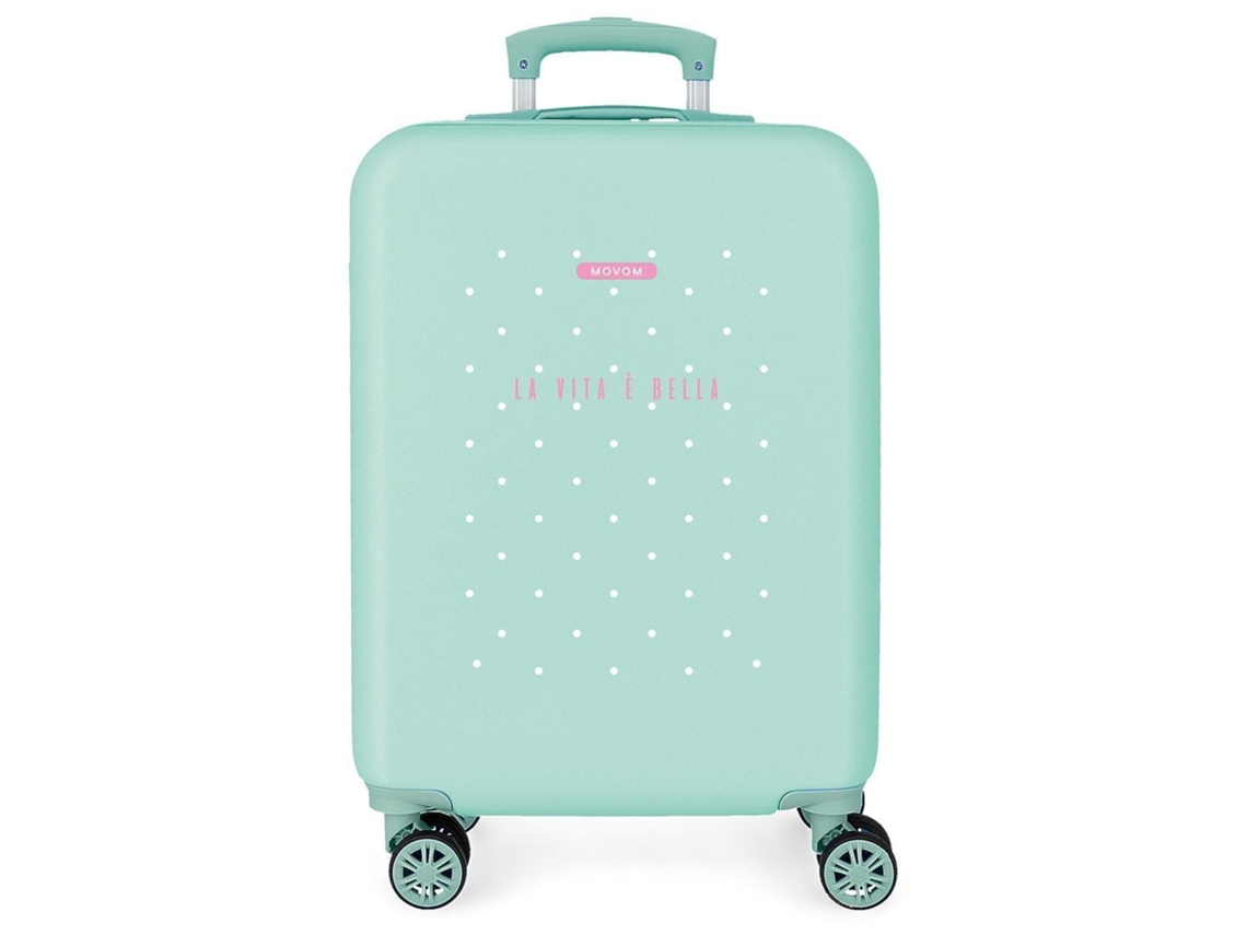 MOVOM Maleta De Cabina ABS Rígida La Vita E Bella Azul