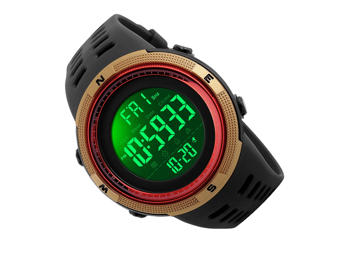 Reloj Deportivo Digital Para Hombre, Resistente Al Agua Hasta 50 M, Led