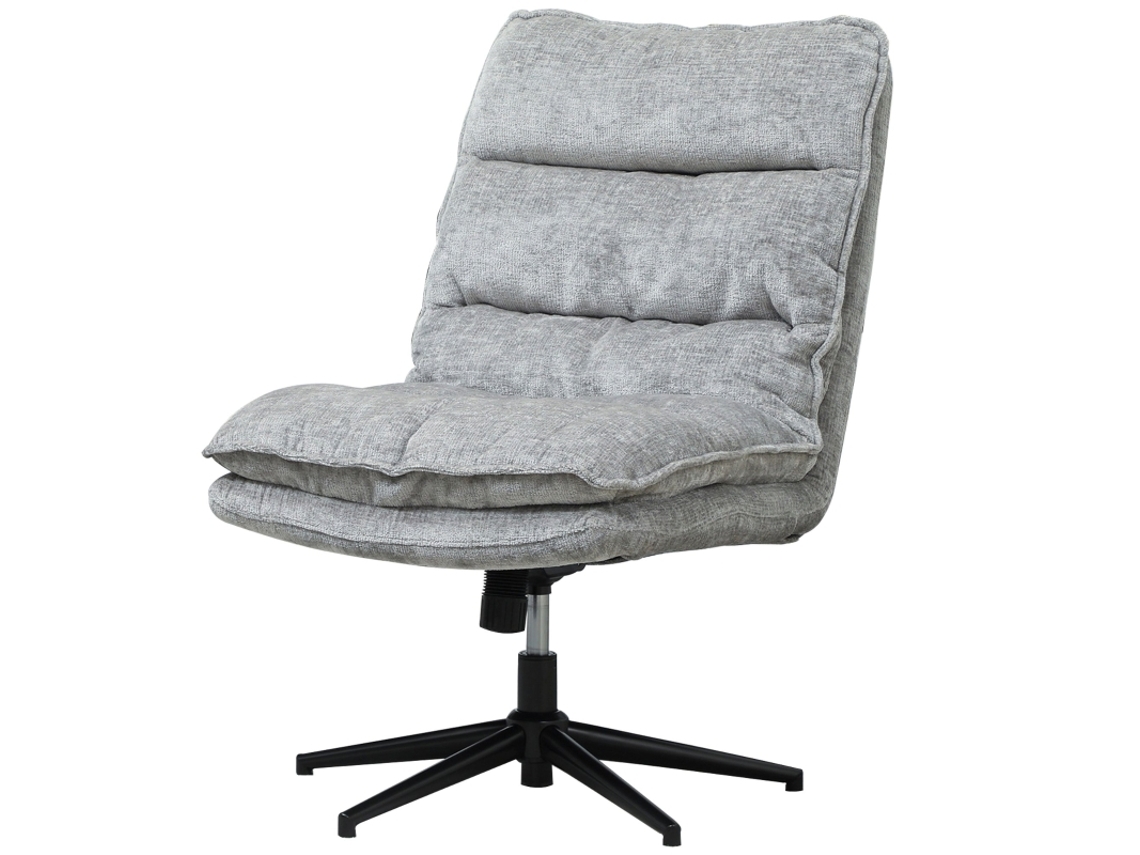 Silla de oficina blanca con respaldo alto y reposacabezas.