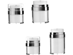 Conjunto De 4 Dispensadores De Bomba Airless De 15ml, 30ml, 50ml E 100ml