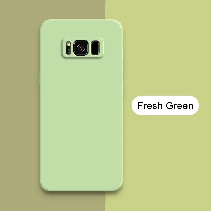 (samsung Note 10, Verde) Funda De Silicona Líquida Para Teléfono Samsung, Cubierta Trasera Suave Y A Prueba De Golpes.