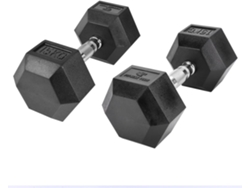 Mancuernas hexagonales 15kg Fitness Tech Set 2 Unidades