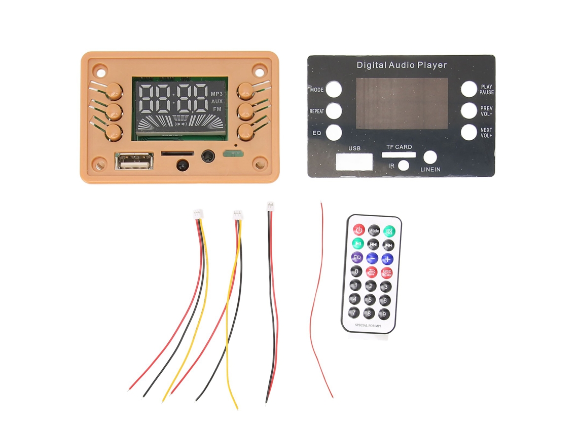 Placa De Decodificación Bluetooth 5.0 Placa De Decodificador Mp3 De Llamada Manos Libres Estéreo Para Coche