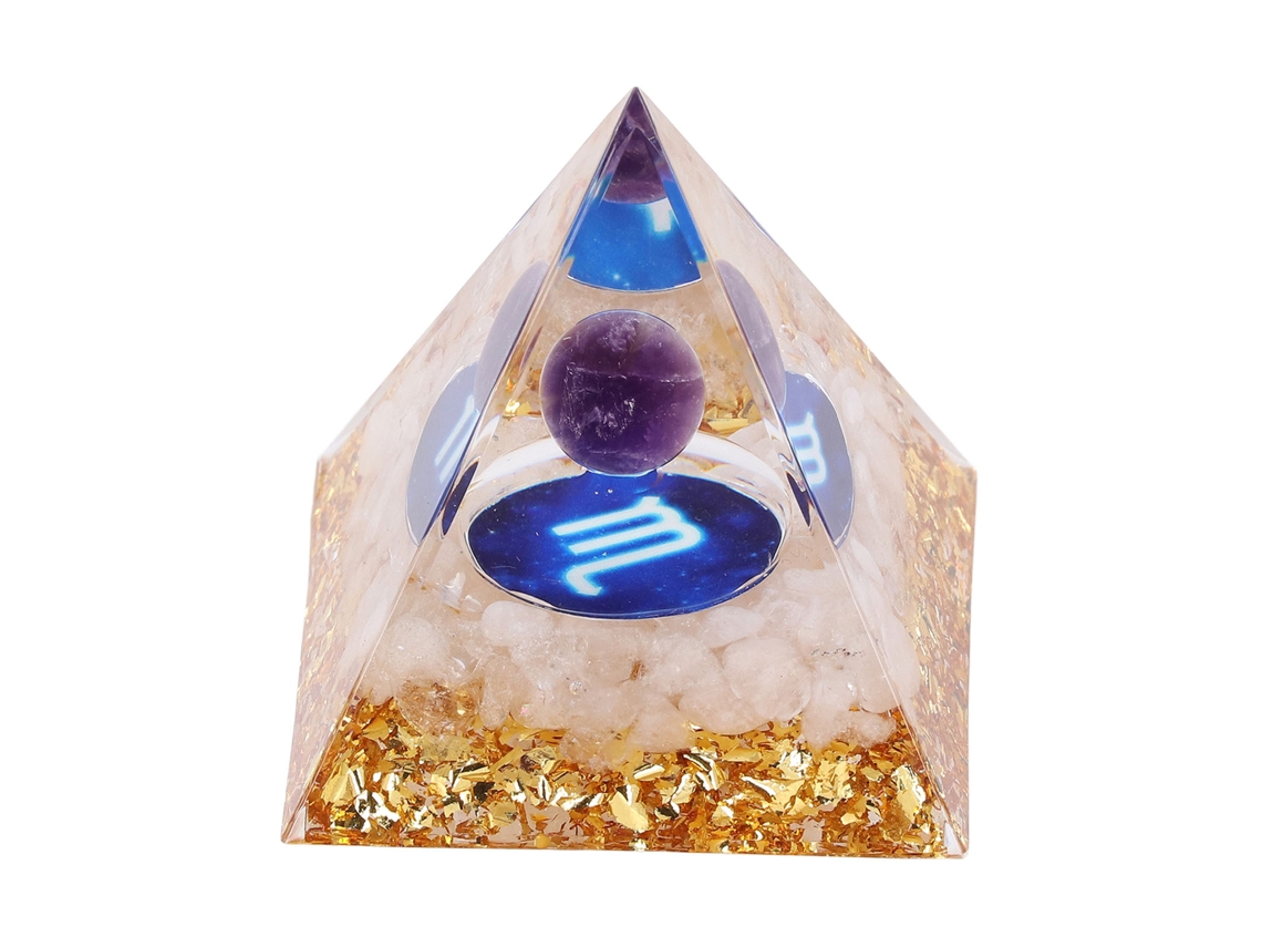 Pirâmide De Energia De Resina Para Cura E Meditação Com Energia Positiva E Equilíbrio De Chakras