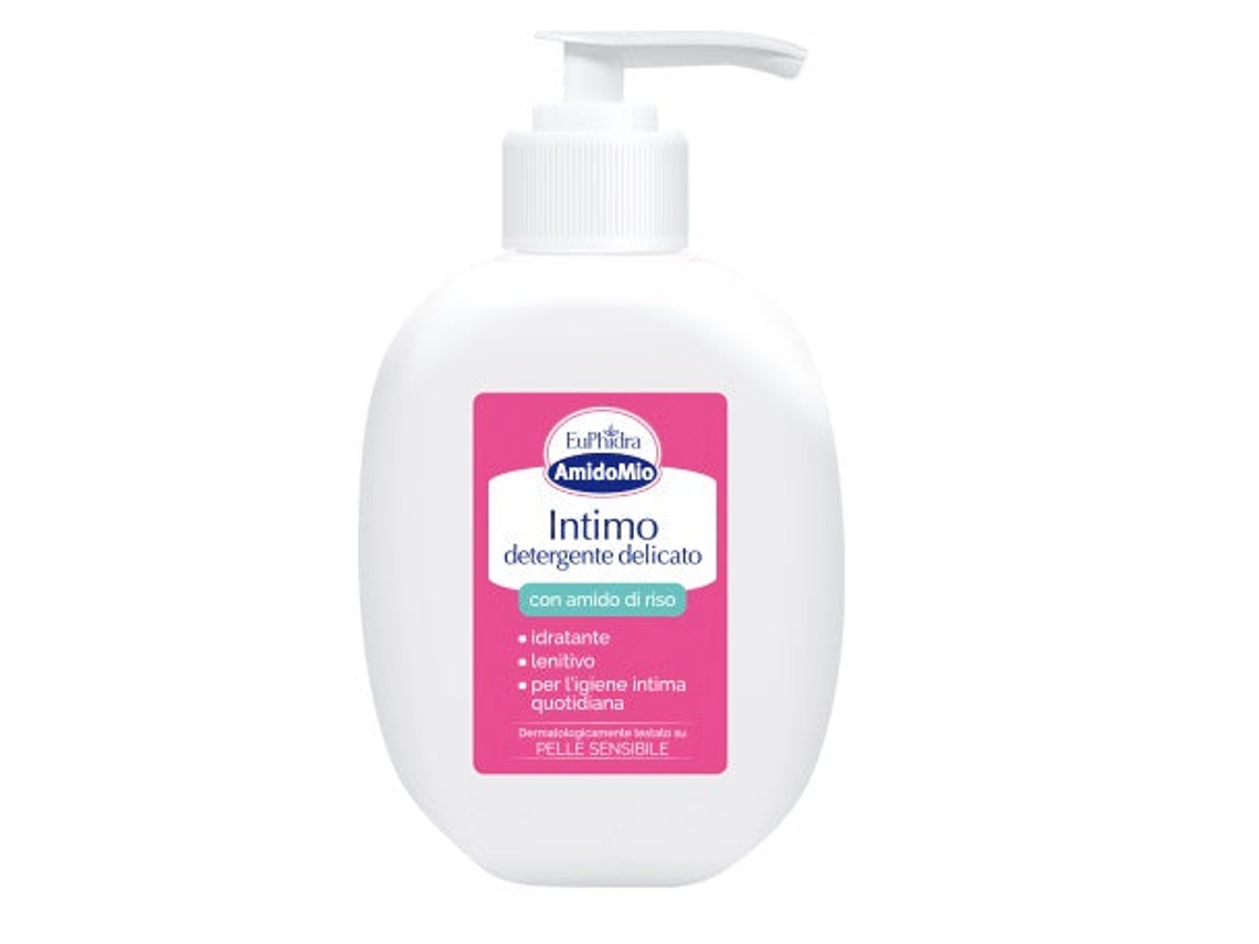 Amidomio Intimo Detergente Delicato Amido Di Riso Nutriente Y Lenitivo 200 Ml Euphidra Euphidra