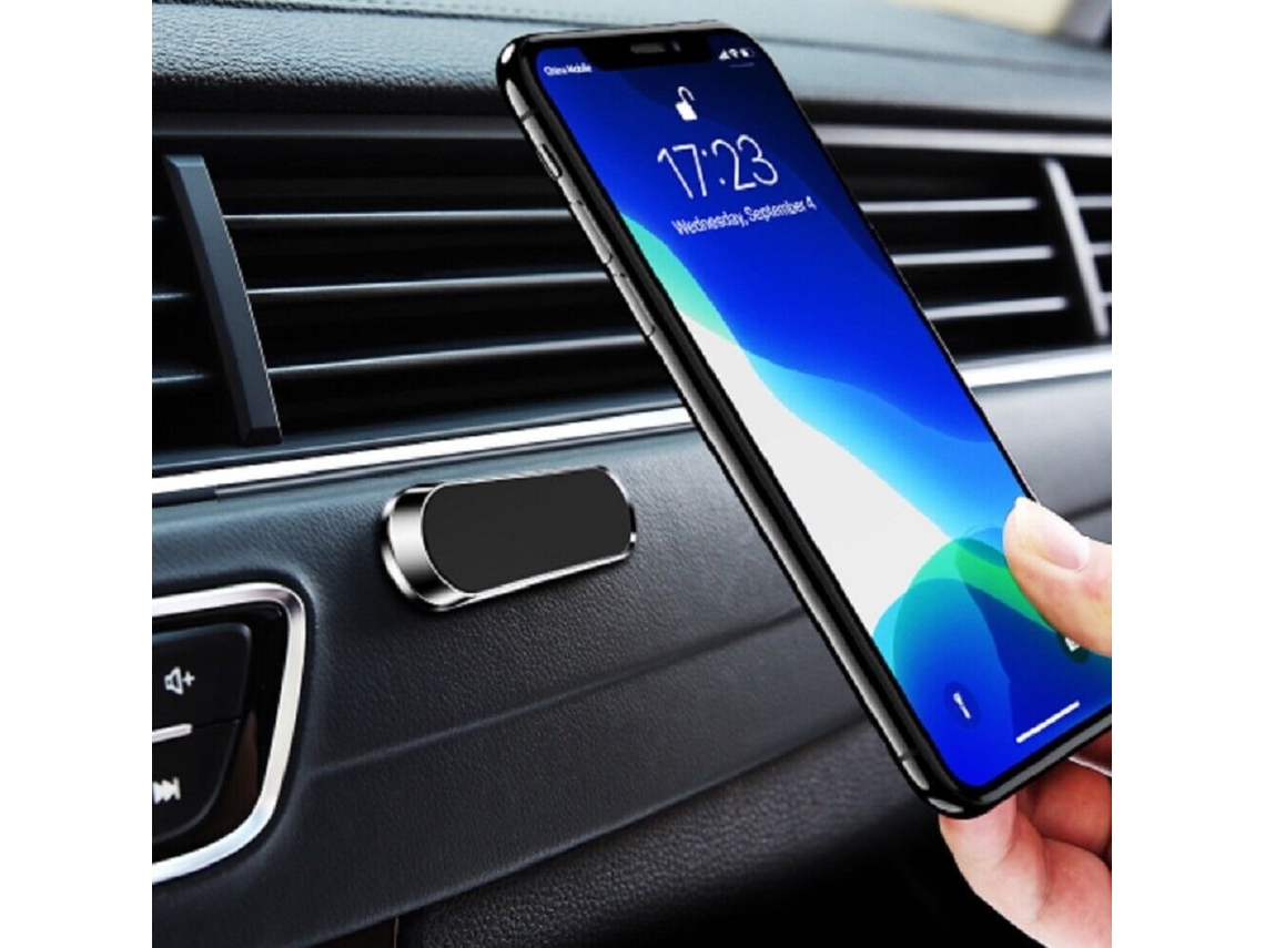 Soporte magnético para teléfono de coche de aleación de zinc, soporte universal ajustable para salpicadero de 360 ​​grados con imanes extrafuertes