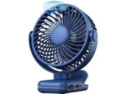 Ventilador De Escritorio Usb Pequeño Portátil Con Clip 3 Velocidades Potente Flujo Aire Rotación 720°