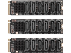 Tarjeta Elevadora Pci-e Nvme A Sata3.0 Pcie De 6 Gbps (3 Puertos) - Puerto De Expansión Asm1166