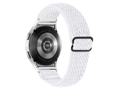Correa de nailon elástico trenzado para Samsung Galaxy Watch 5 40mm/44mm/Watch 5 Pro 45mm - blanco