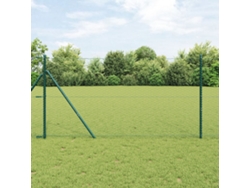 Valla hexagonal verde de acero de 1 x 100 m para una casa encantadora