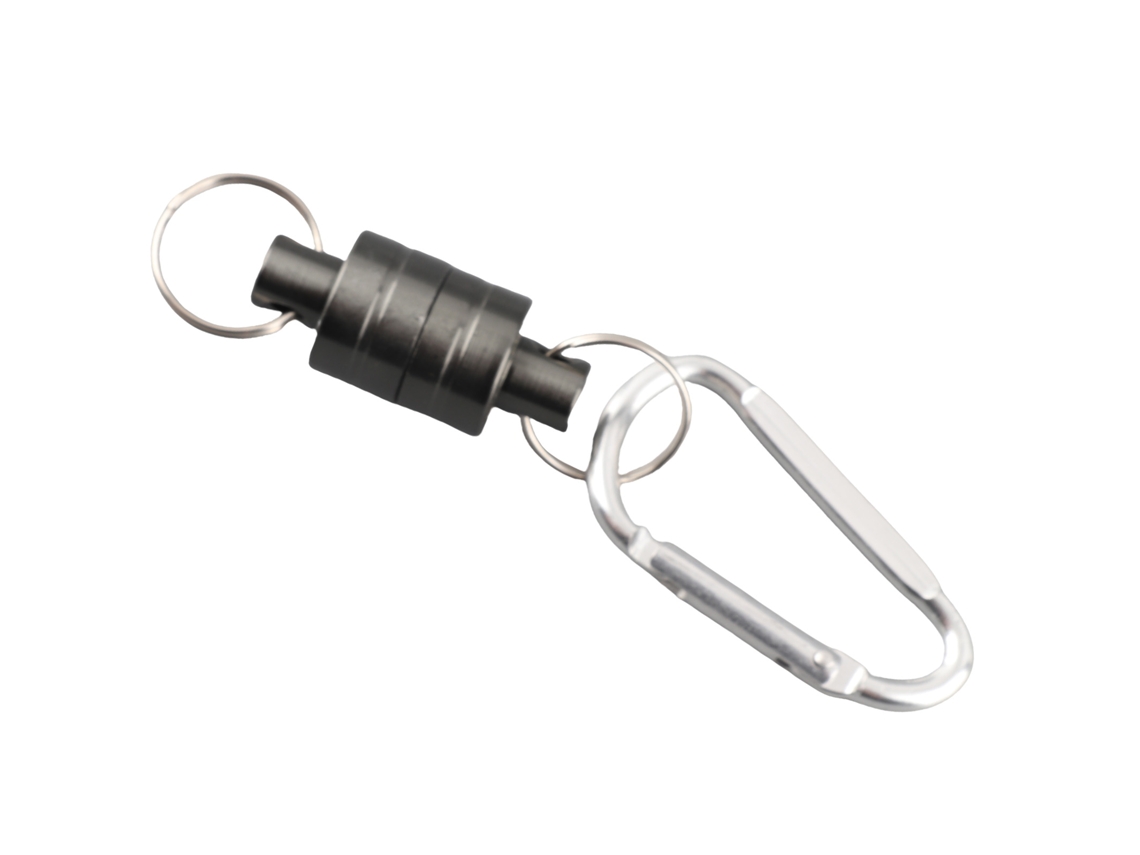 2026rebe-porta Red De Pesca Con Hebilla Magnética Clip De Liberación Magnética Para Pesca Con Mosca Llavero Colgante (individual, Plata)
