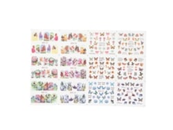 Adesivos de unhas Rebe-stickers com borboletas, decalques de transferência de água para manicure faça você mesma, acessórios para mulheres e meninas.