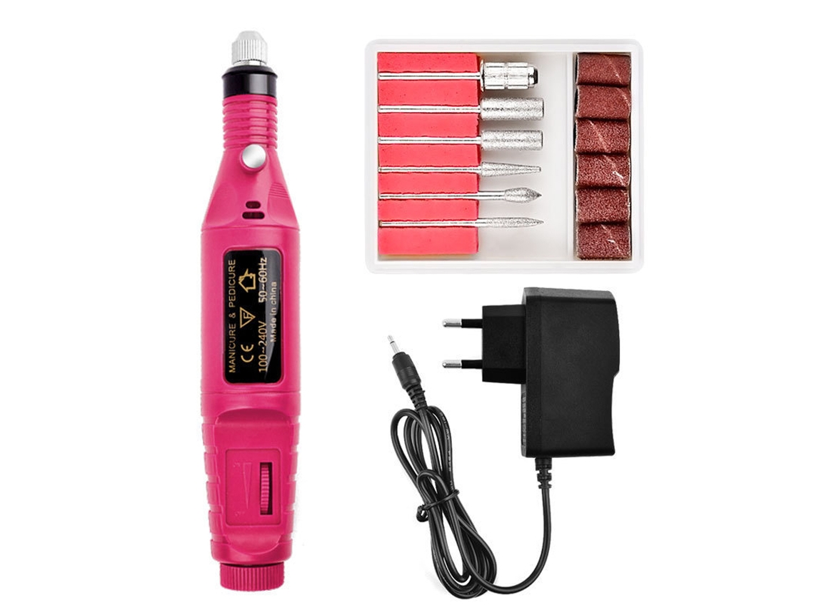 Lima de uñas rotativa de 20 000 RPM, portátil, multiusos, silenciosa y con calor reducido, ideal para manicura y pedicura.