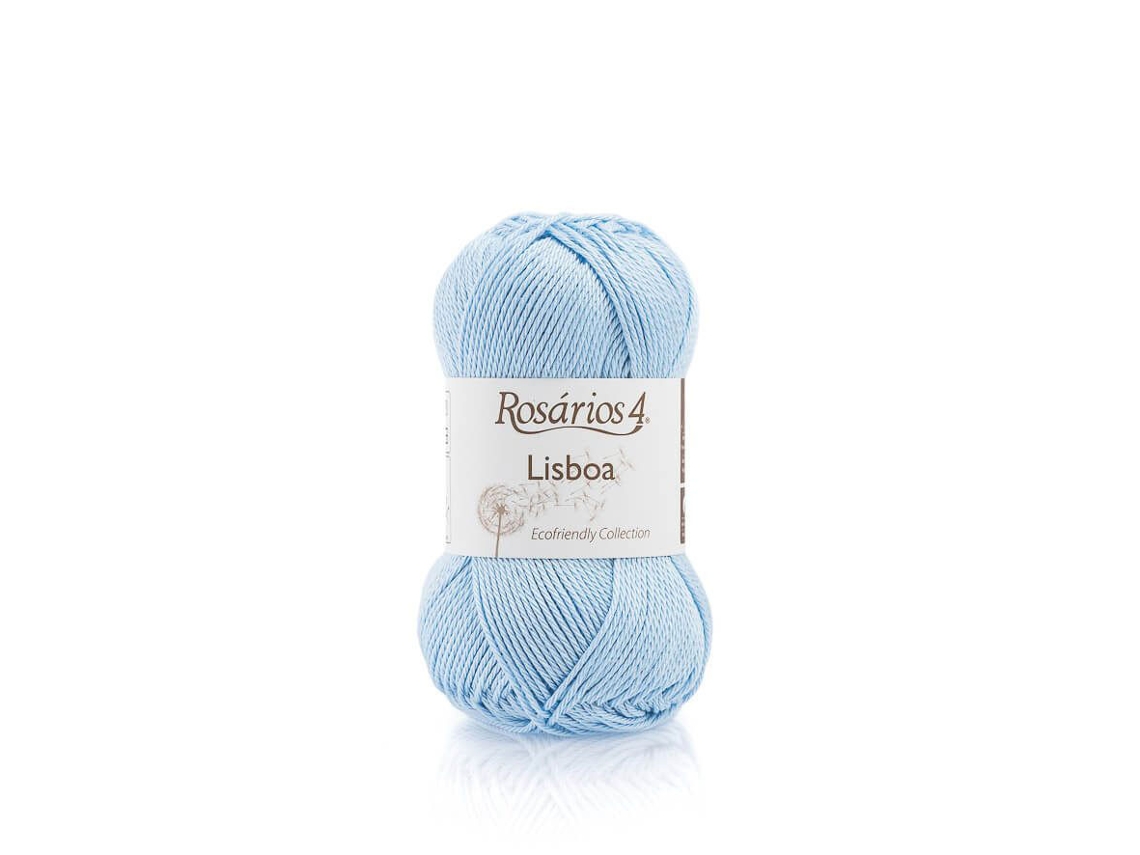 Hilo de La ROSARIOS 4 Lisboa 50G Azul Bebe 08