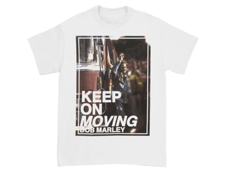 Camiseta ROCKINSTONE Bob Marley Keep On Movin' (Algodón - L)
