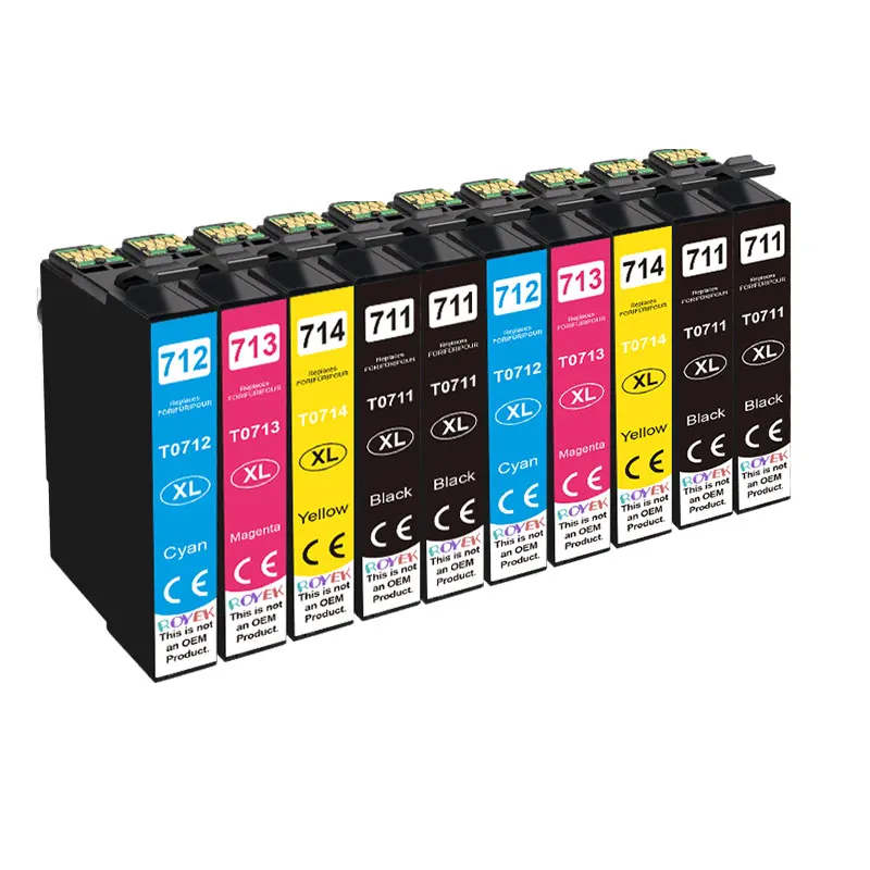 10 Cartuchos De Tinta t0711 Para Epson T 0711 Xl Stylus Sx110 Sx215 Sx218 Sx400 Sx405 Sx410 Sx415 Sx510w Sx515w Dx7400