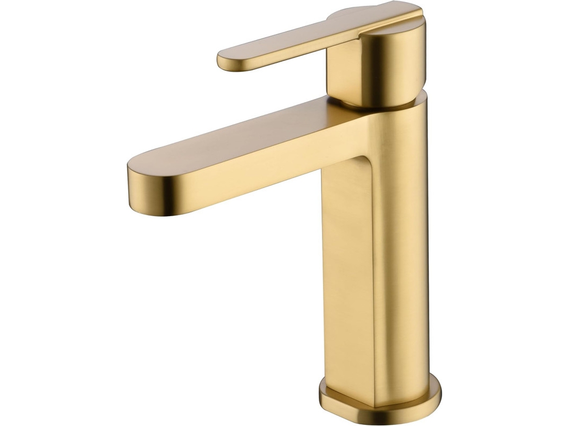 Grifo monomando MIce de baño, Griferia lavabo de laton - Oro Cepillado MICE COLLECTION