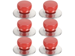 Juego de 6 asas de repuesto para tapas de ollas, fabricadas en ABS y acero inoxidable. Accesorios Gokoco