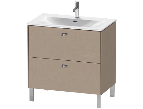 Mueble de lavabo DURAVIT Brioso vertical 82,0 x 47,9 cm 2 cajones cajón superior incl. recorte de sifón y delantal para lavabo Viu 234483