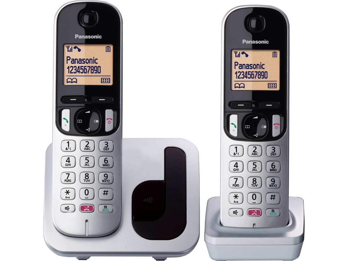 Teléfono Fijo Duo PANASONIC TGC252SPS Plata