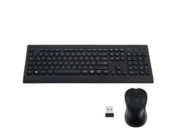 1 juego de teclado y ratón inalámbricos de 2,4 g, teclado ergonómico silencioso, teclado y ratón de oficina Everley891