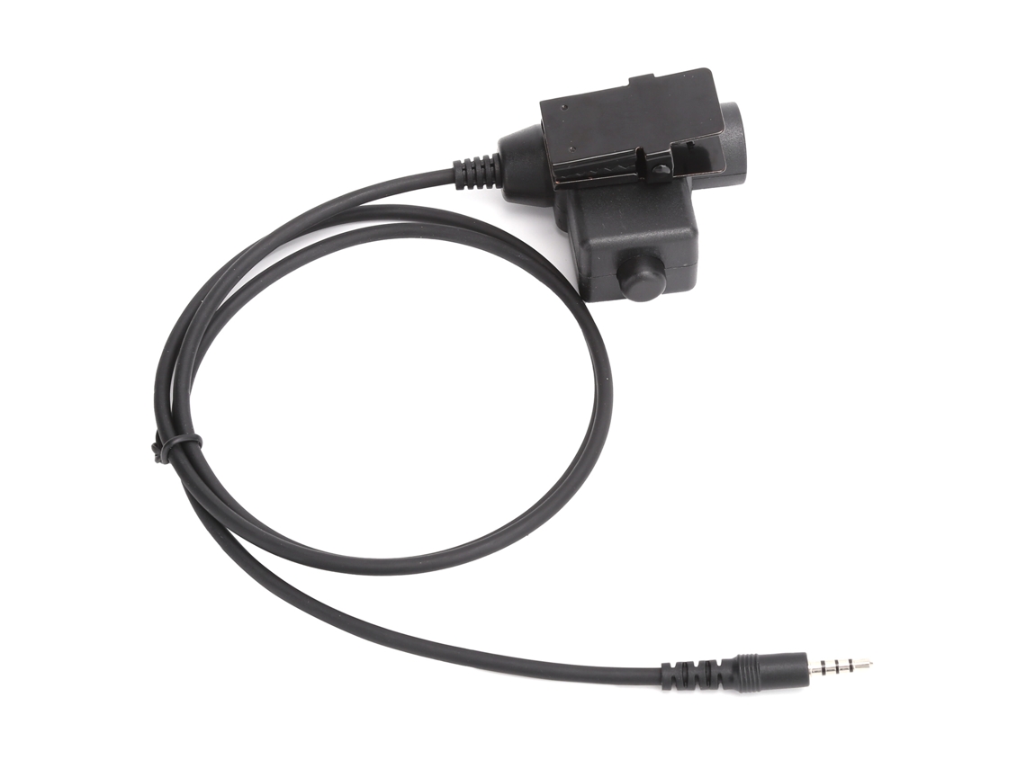 Adaptador De Enchufe Ptt Militar U94 Con Conector De 3,5 Mm Para Teléfonos Móviles Iphone/samsung/htc