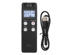 Gravadora De Voz Digital Pequena 8gb Com Tela Lcd Gravacao Clara Mp3 Player Para Reuniao Entrevista Aula